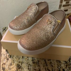 MK rose gold glitter sneakers - Toddler size 11